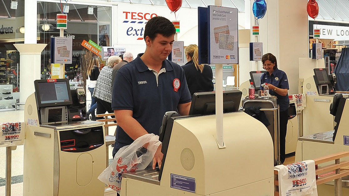 Tesco change 'irritating' selfservice checkout voice and axe