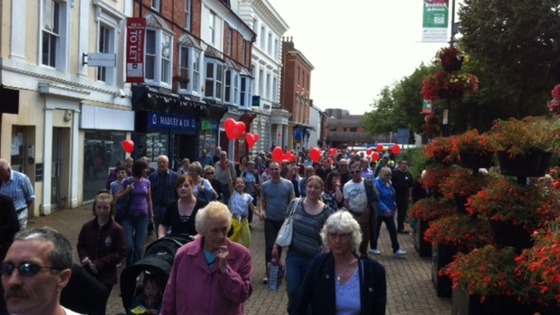 March through Redditch town