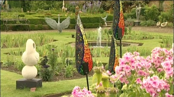 Stained glass sculptures