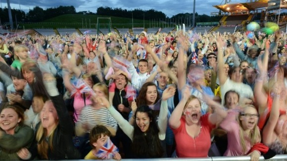 Fans at the Don Valley Stadium
