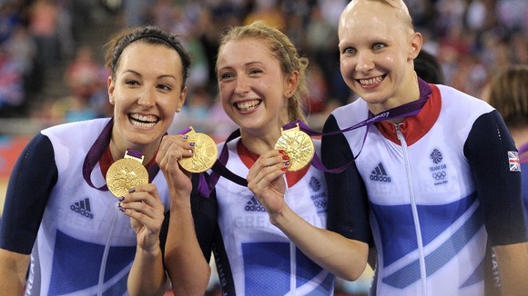 Team GB's women's pursuit stars.