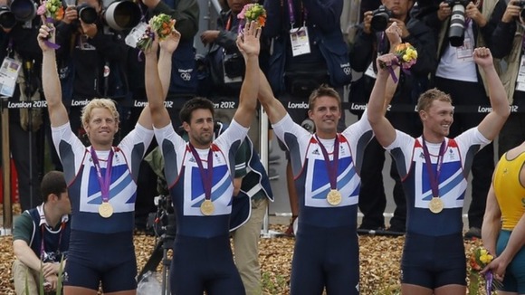 Men's four strike gold.