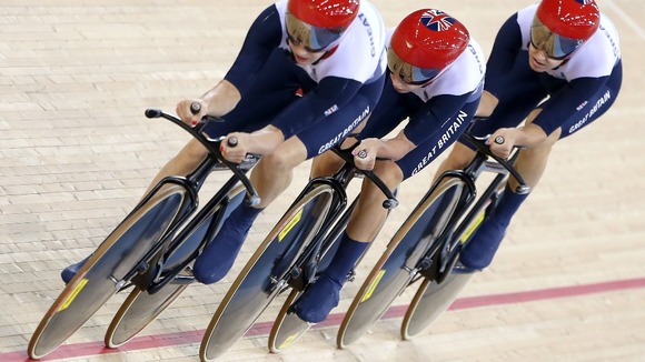 Olympic pursuit cyclists