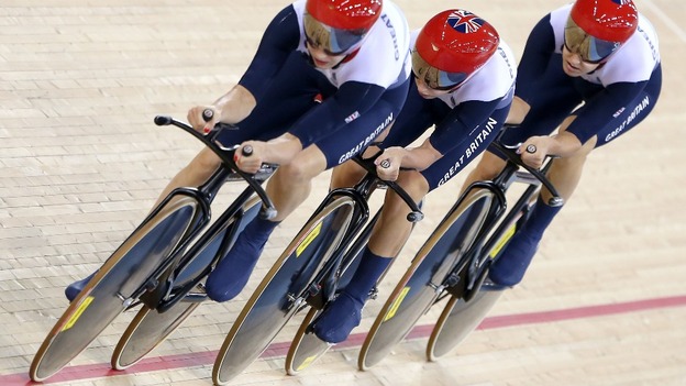 Olympic pursuit cyclists