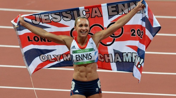 Ennis triumphed in the 800m event to secure gold.
