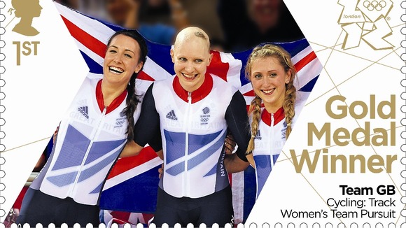 Dani King, Joanna Rowsell and Laura Trott won gold in the women's cycling team pursuit final.