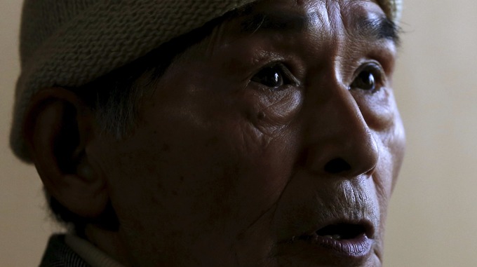 Fumiaki Kajiya, an atomic bomb survivor and retired school teacher