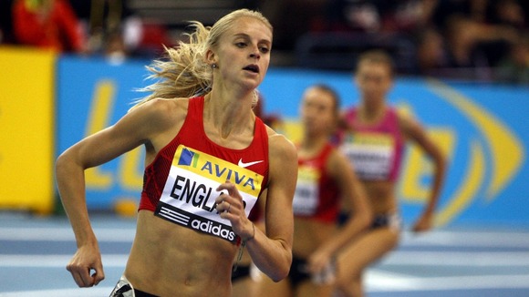 Great Britain's Hannah England competes in the Women's 1500 meters