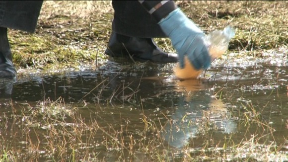 Tests being carried out on the floodwater