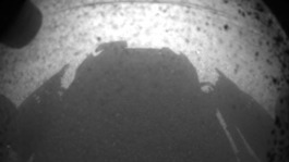 The Curiosity Rover casts its shadow on Mars