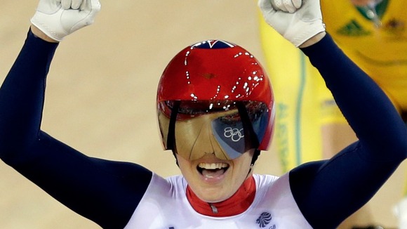 Pendleton celebrates gold in Keirin