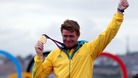 Australia's Olympic Laser sailing gold medal winner Tom Slingsby