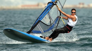 Bryony Shaw competing in Weymouth