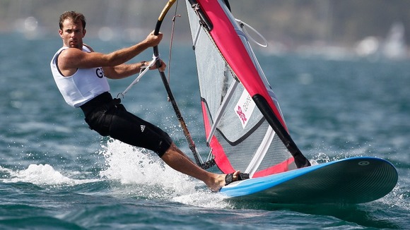 Nick Dempsey competes in Weymouth