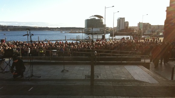 Crowds in the Bay; Rugby