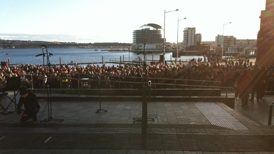 Crowds in the Bay; Rugby