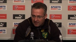 Norwich City Manager Paul Lambert