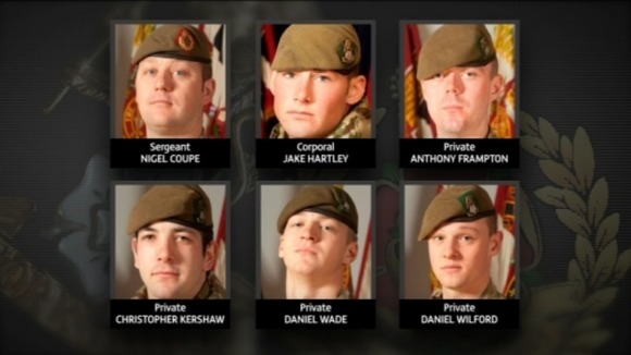 Six soldiers killed