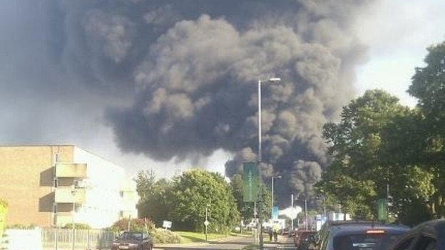 Fire is close to Coventry airport
