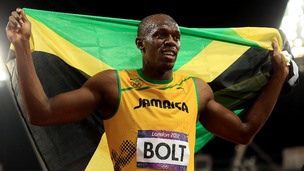 The world's two fastest men, Usain Bolt (left) and Yohan Blake (right)