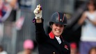 Great Britain's Charlotte Dujardin riding Valegro won gold in the equestrian dressage individual event.