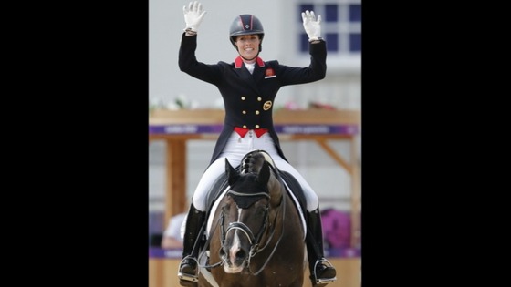 Charlotte Dujardin on her horse Valegro. 