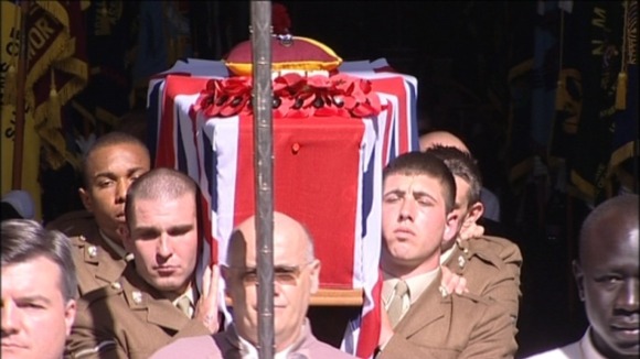 The funeral of Lance Corporal James Fullarton