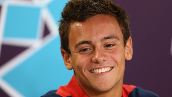 Britain's 'face of London 2012' Tom Daley.