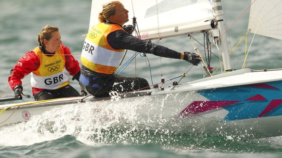 Hannah Mills and Saskia Clark.