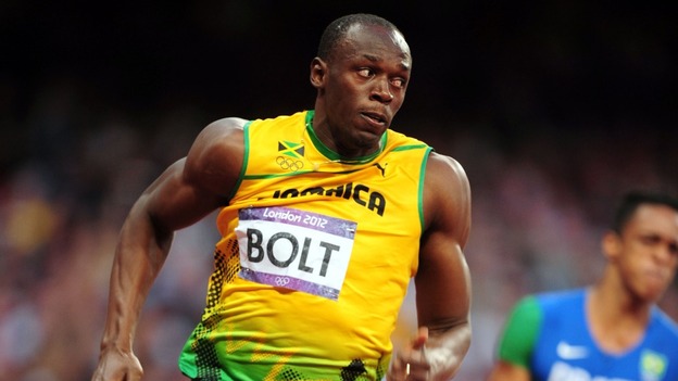 Bolt is the 1st man to win back-to-back sprint doubles