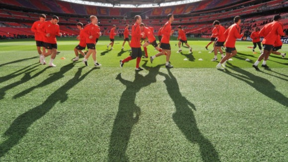 Players training