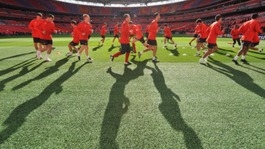 Players training