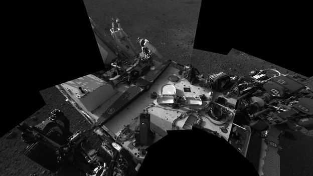 Self portrait of the Curiosity rover