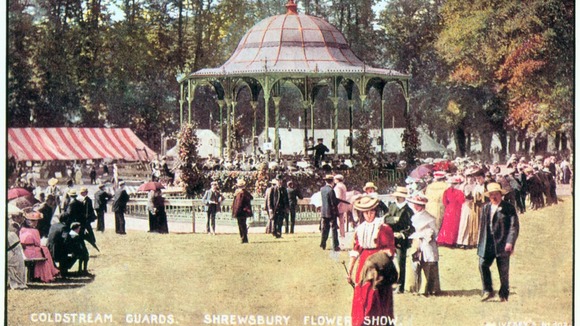 A photograph of what the Shrewsbury Flower Show used to look like