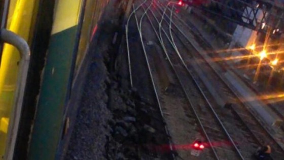 Landslide between Cardiff Central and Queen Street.