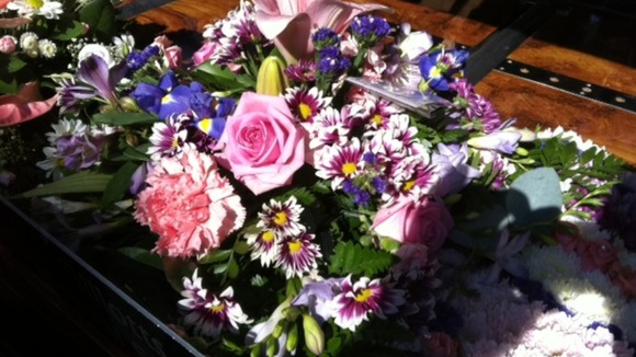 Funeral flowers for Charlotte Blackman
