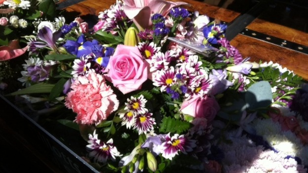 Funeral flowers for Charlotte Blackman