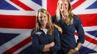 Saskia (right) with sailing partner Hannah Mills