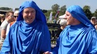 Carwyn Jones and John Hartson in bardic robes