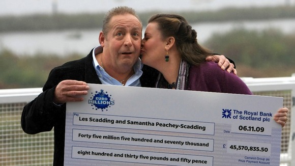 Les Scadding and his wife Samantha Peachey-Scadding.