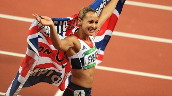 Jessica Ennis winning gold