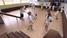 children exercising