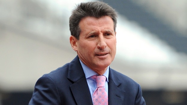 Lord Coe in the Olympic Stadium.
