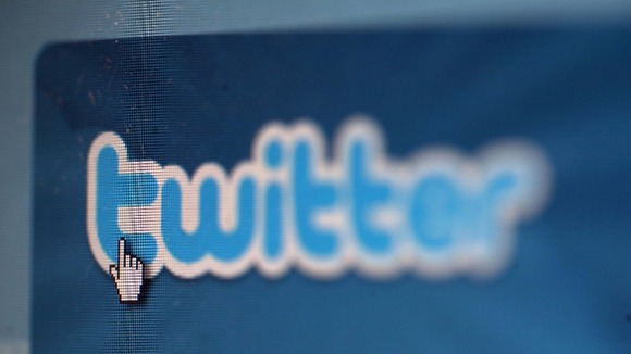 Twitter logo on a computer screen