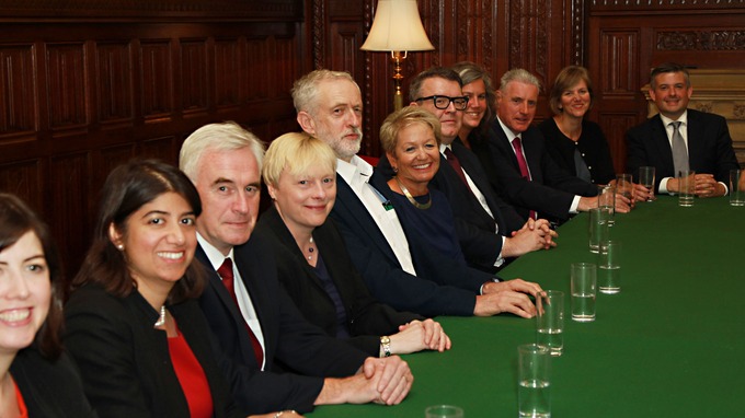 Image result for corbyn with shadow cabinet