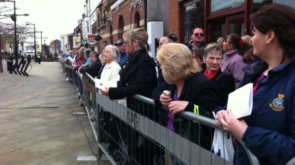 Crowds in Fareham