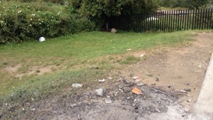 Scene of last night's accident
