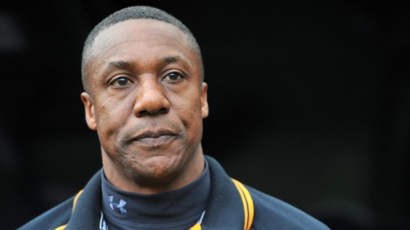 Terry Connor supported by Wolves player