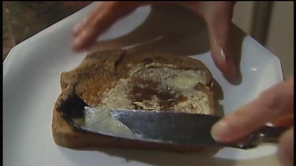 Toast spread with butter and Marmite