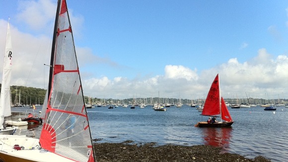 Dinghys at Falmouth Week